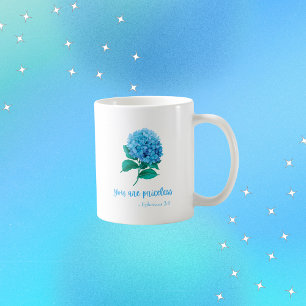 You Are Priceless Christian Faith Modern Floral Coffee Mug
