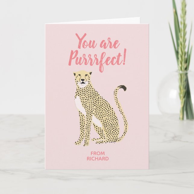 You are Purrrfect! Holiday Card (Front)