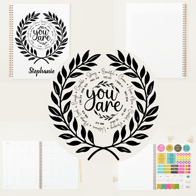 "You Are" Religious Inspirational Bible Verses Planner (Creator Uploaded)