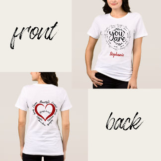 "You Are" Religious Inspirational Bible Verses Tri-Blend Shirt