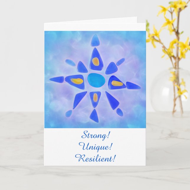 You Are Resilient Cancer Support Card (Yellow Flower)