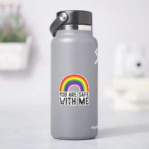 You Are Safe With Me LGBTQ Pride Month Rainbow