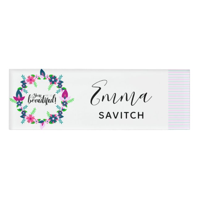 You are so Beautiful! Name Tag (Front)