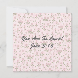 You are So Loved Flat Card