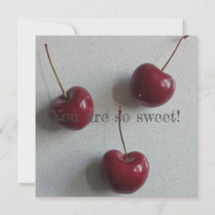 You Are So Sweet Cherry Holiday Card