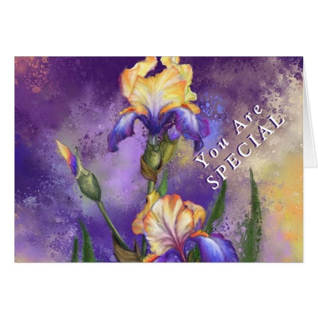 You Are Special - Beautiful Iris Flower - Custom (Front Horizontal)