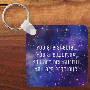 "You Are Special" Positive Affirmations Keychain