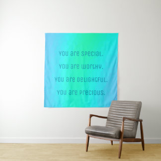 "You Are Special" Positive Affirmations Tapestry
