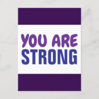 You are Strong Purple Blue Persist Encouragement
