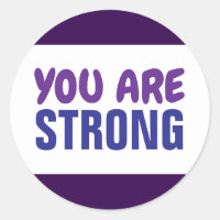 You are Strong Purple Blue Persist Encouragment