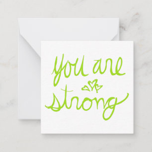 You Are Strong Valentine Card