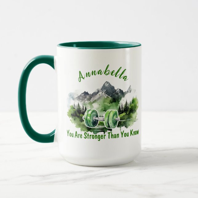 You are stronger than you know. Customisable mug (Left)