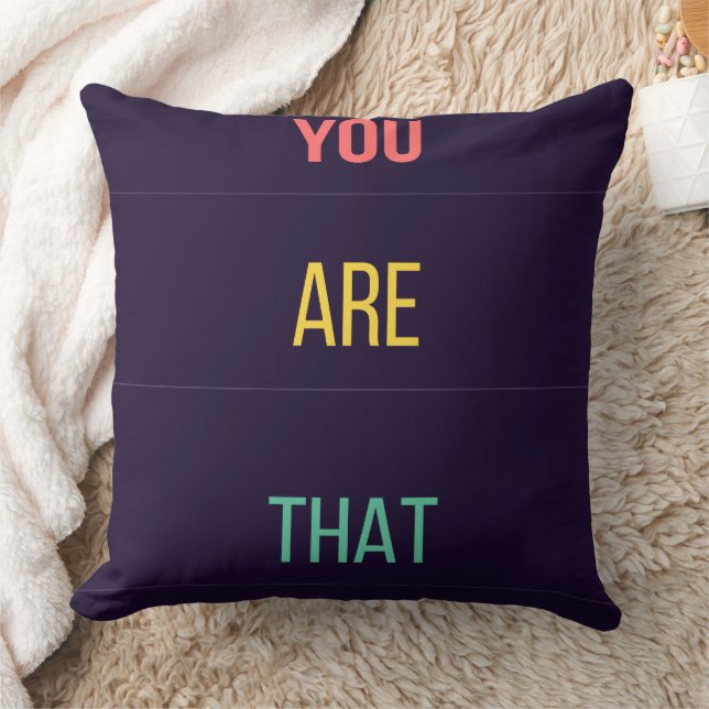 You Are That — 90s Maximalist Throw Pillow Retro (Blanket)