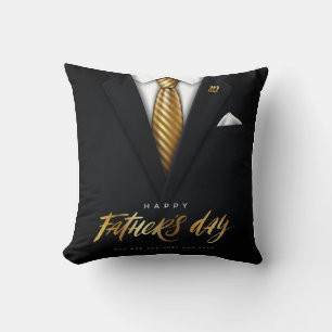 You Are the Best Dad Ever Black Gold Father's Day Cushion