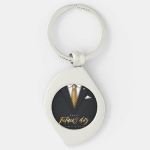 You Are the Best Dad Ever Black Gold Father's Day  Key Ring