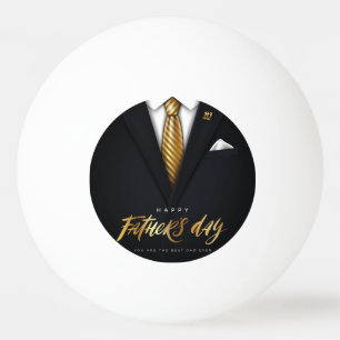  You Are the Best Dad Ever Black Gold Father's Day Ping Pong Ball