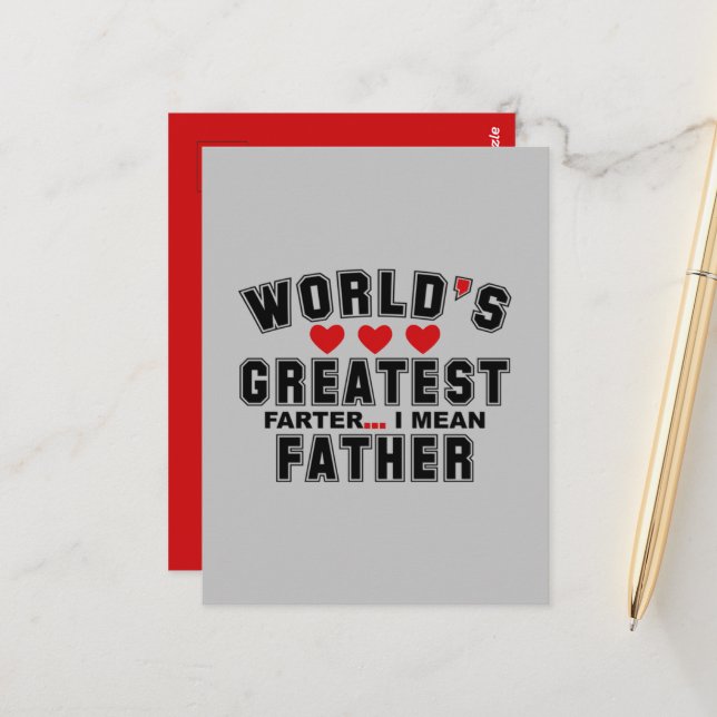 You are the BEST Father Happy Fathers Day 2024 Postcard (Front/Back In Situ)