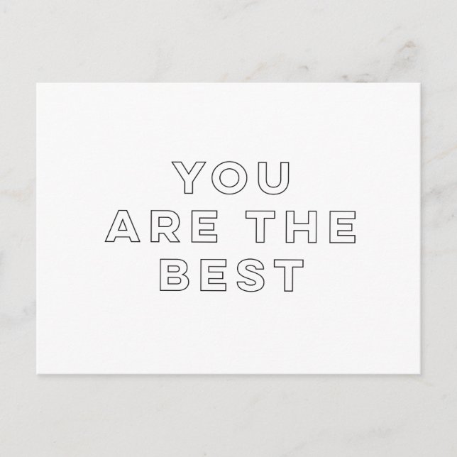 You Are The Best Postcard (Front)