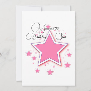 You Are The Birthday Star Birthday Card
