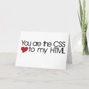You are the CSS to my HTML Holiday Card