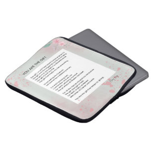 You Are The Gift - Self Love Inspirational Poem Laptop Sleeve