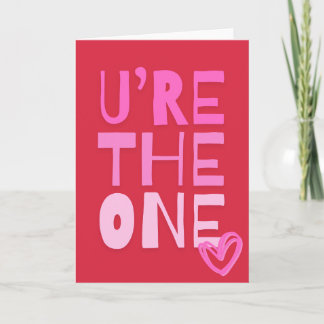 You are the one card