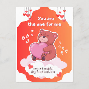 You Are The One For Me  Funny Valentine Day  Holiday Postcard