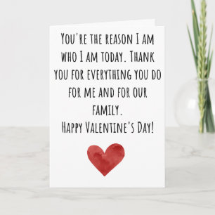 You Are The Reason Valentine  Folded Card