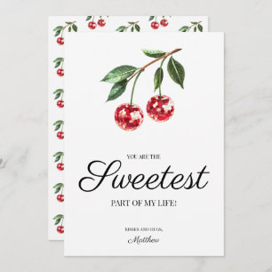 You Are the Sweetest Fruit Valentines Day for Her Holiday Card