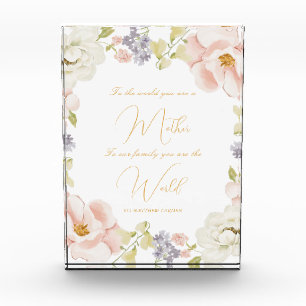 You Are The World Mum Message Photo Block