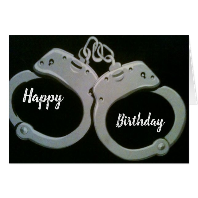 ****YOU ARE UNDER ARREST*** ADULT "BIRTHDAY" HUMOR (Front Horizontal)