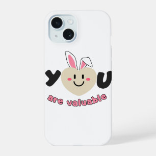 You Are Valuable Motivational Art - Cute Heart iPhone 15 Case