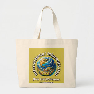 You Are Welcome. International Migrants Day Large Tote Bag