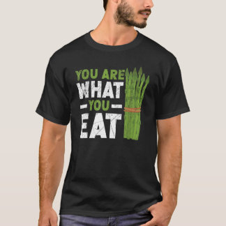 You Are What You Eat Asparagus Vegetable Vegetaria T-Shirt