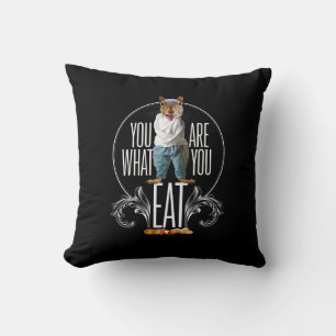 You Are What You Eat - Funny Squirrel Nuts Cushion
