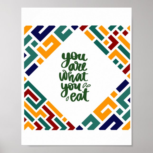 You are what you eat poster (Front)