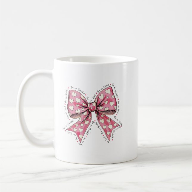 you are worthy your are beautiful coffee mug (Left)