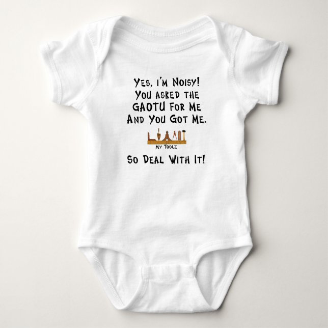 You asked for me baby bodysuit (Front)