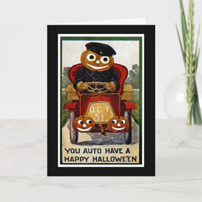 You Auto Have a Happy Halloween Card (Front)