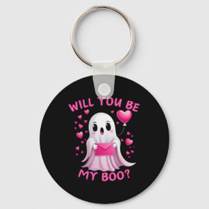 You Be My Boo Cute Ghost Halloween Spooky Season Key Ring
