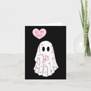 You Be My Boo Funny Spooky Ghost Valentine Day Card