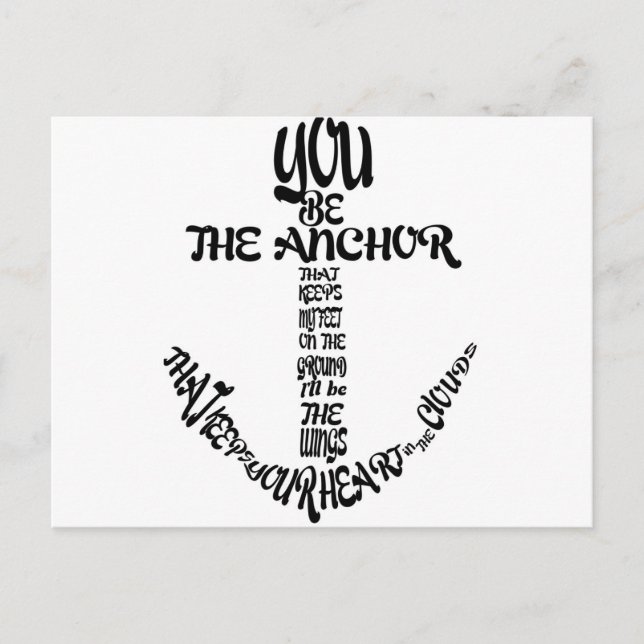 you be the anchor postcard (Front)