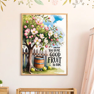 You Bear Good Fruit Christian Nursery Wall Art