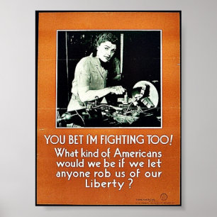 You Bet I'm Fighting Too! Poster