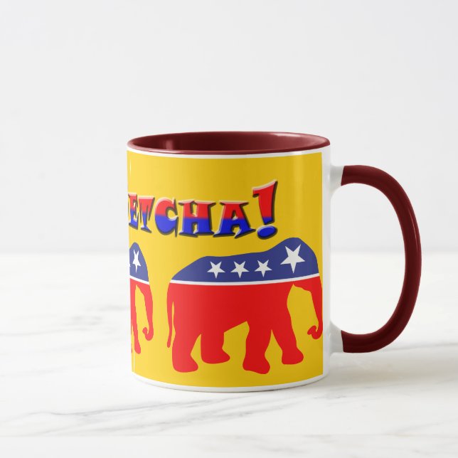 You Betcha! & Modernised GOP Elephants Mug (Right)