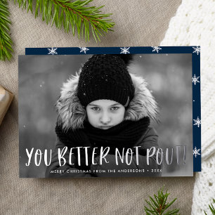You Better Not Pout Navy Photo