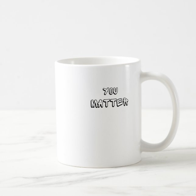 You – Bold Statement Art” Sticker  Coffee Mug (Right)