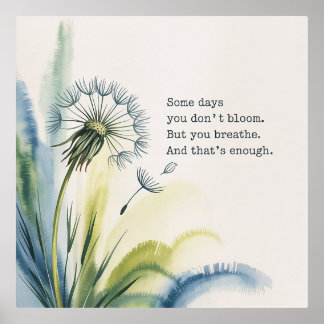 You Breathe. That’s Enough – Soft Affirmation Wall Foil Prints