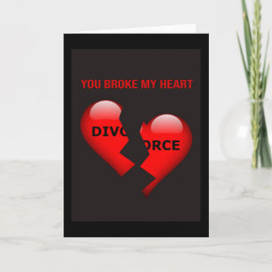 You Broke My Heart. Card