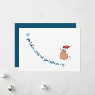 "You Butternut Cry" Personalised Christmas Card